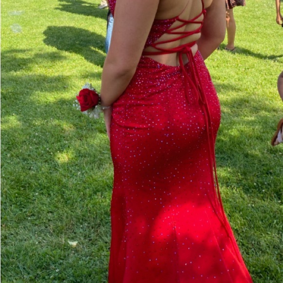 Faviana Red Glamour Prom Dress